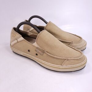 Skechers Merric Planted Slip On Casual Canvas Shoe Mens Size 8 61942 Beige